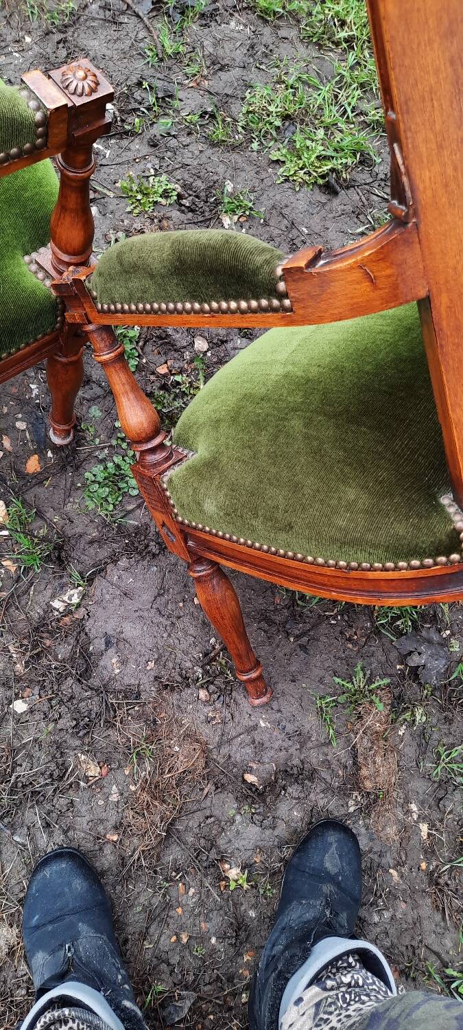 Directoire salon (sofa + 2 armchairs)