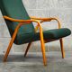 Pair of green armchairs by Antonin Suman for Ton Bystrice (Thonet) year 1960