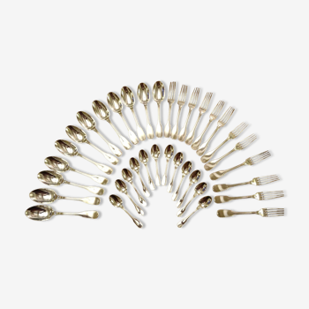 Christofle 12 spoons 12 forks 12 small spoons Versailles model