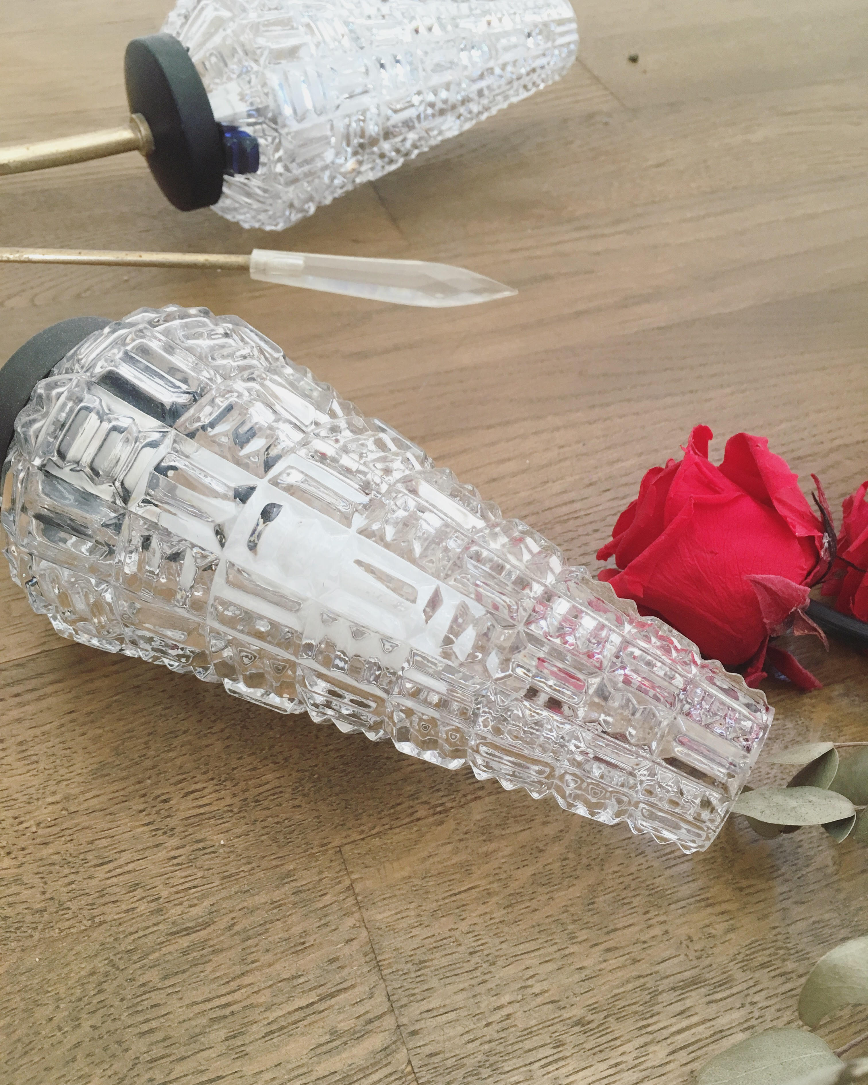 Chandelier 60s - tulips - 4 lights