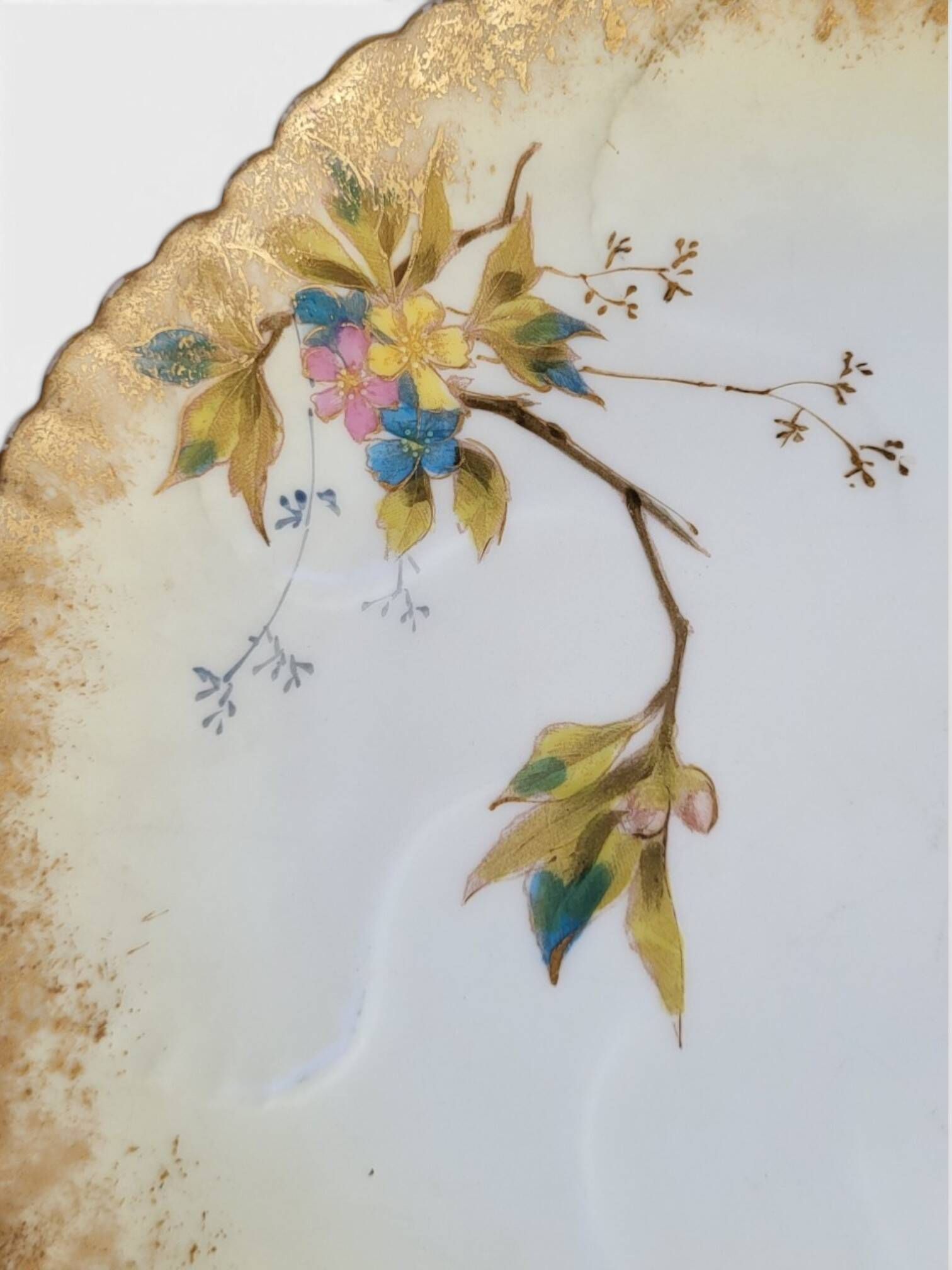 8 porcelain plates from Limoges, Martial Redon / Art Nouveau