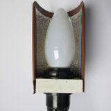 Techno Media lamp in copper and wood