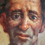 Peinture à l'huile. Etude de portrait.