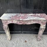 Regency Fireplace in Violet Breccia Marble, 18th Century