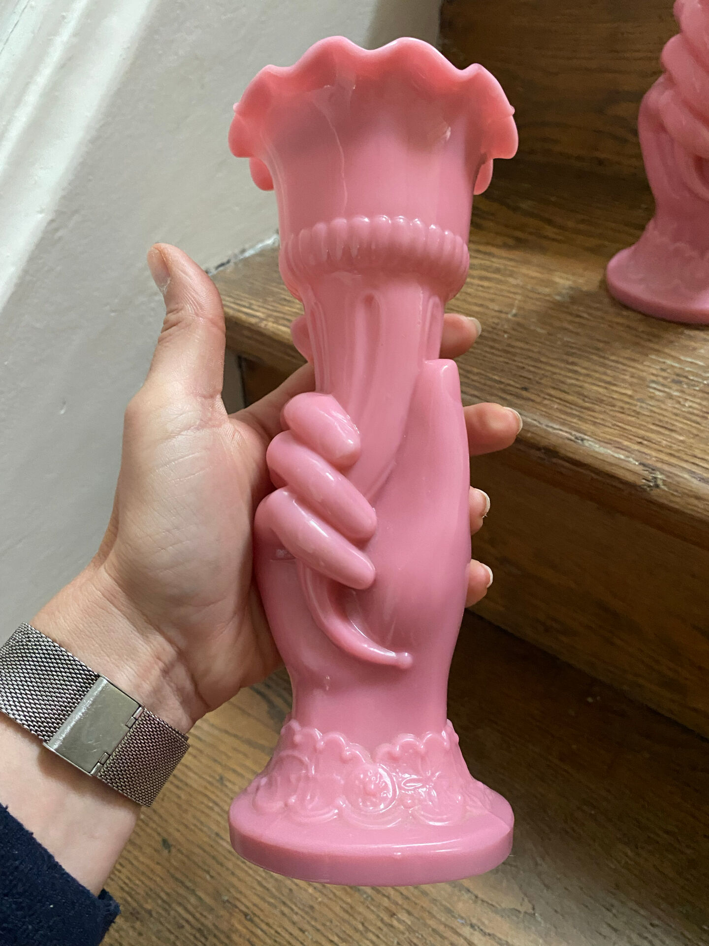 Pair of cornucopia vases