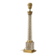 Vintage lamp in crystal and brass