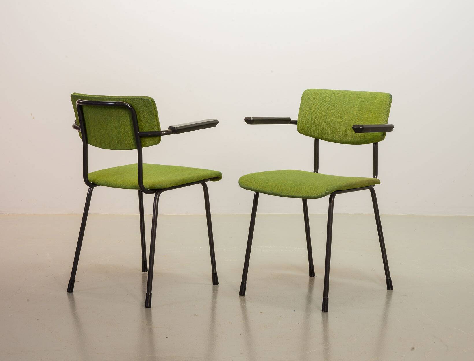 6 Dutch Design Gispen Dining Chairs Model 1235 by André Cordemeyer 1960s