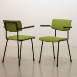 6 Dutch Design Gispen Dining Chairs Model 1235 by André Cordemeyer 1960s