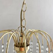 Golden metal basin suspension with pendants - Italy