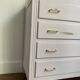 Vintage chest of drawers compass feet