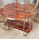 Old dessert in marquetry