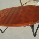 Oval table of style Louis XV cherrywood