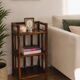 Occasional shelf bookcase in rattan