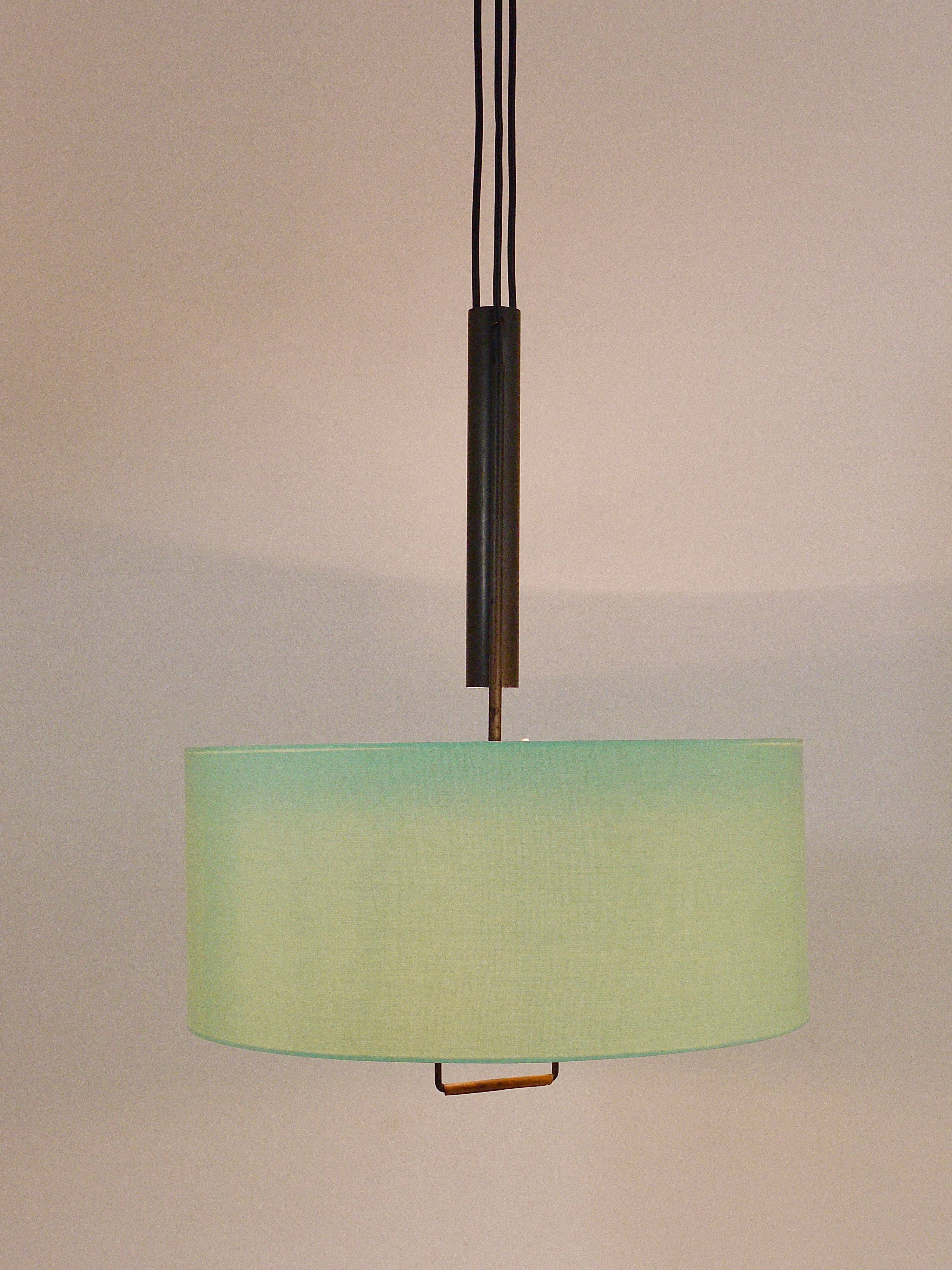 J.T. Kalmar Lampe Suspendue à Contrepoids réglable Milieu du Siècle, Autriche, Années 1950