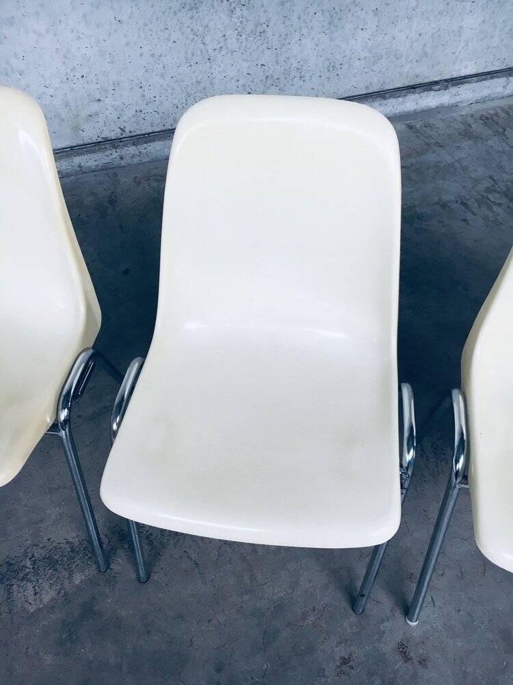 Orly Stacking Chairs by Bruno Pollak for Solo, Germany, 1979, Set of 8