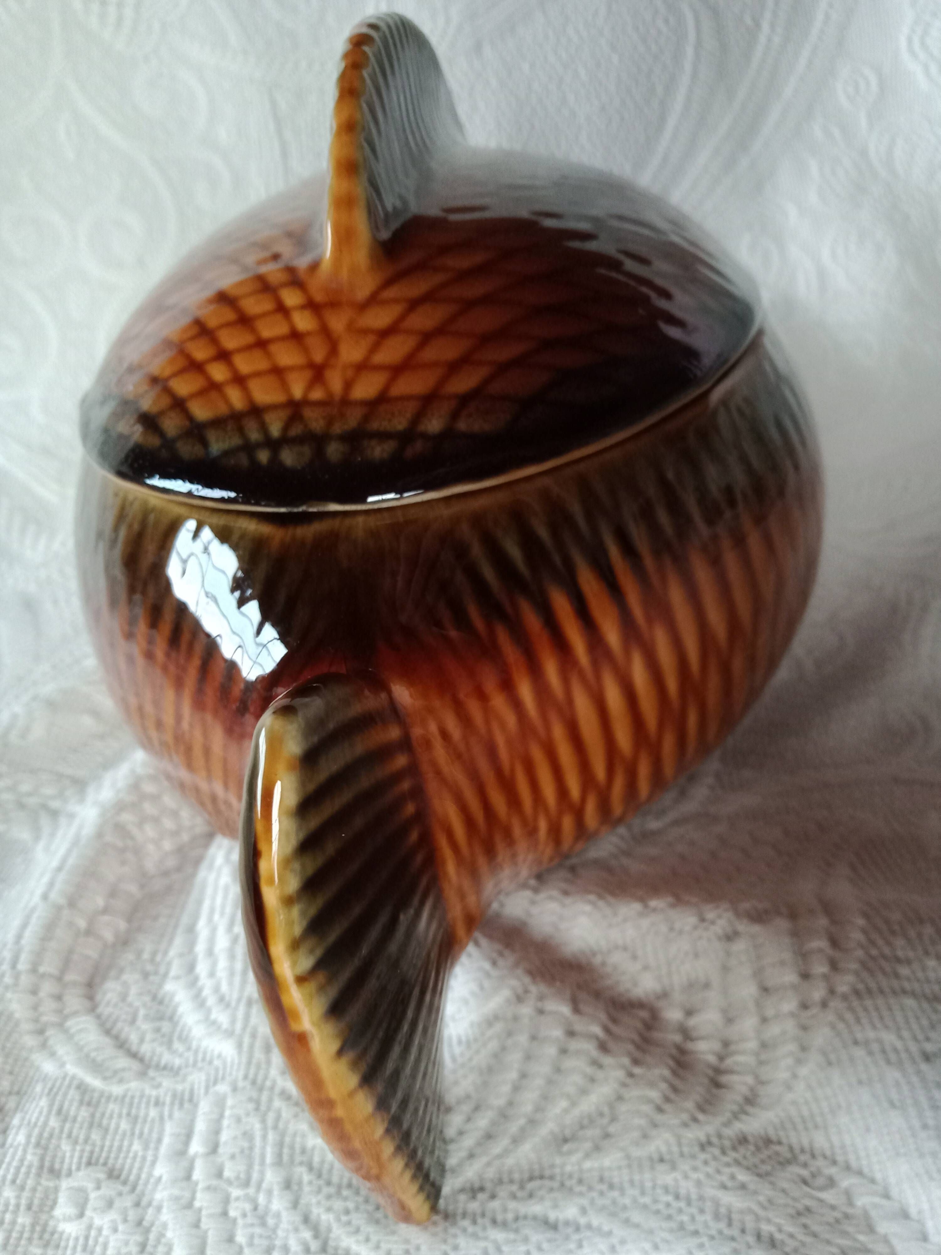 Sarreguemines france vintage fish bouillabaisse soup tureen