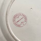 Plat rond en terre de fer « Mûre » Badonviller