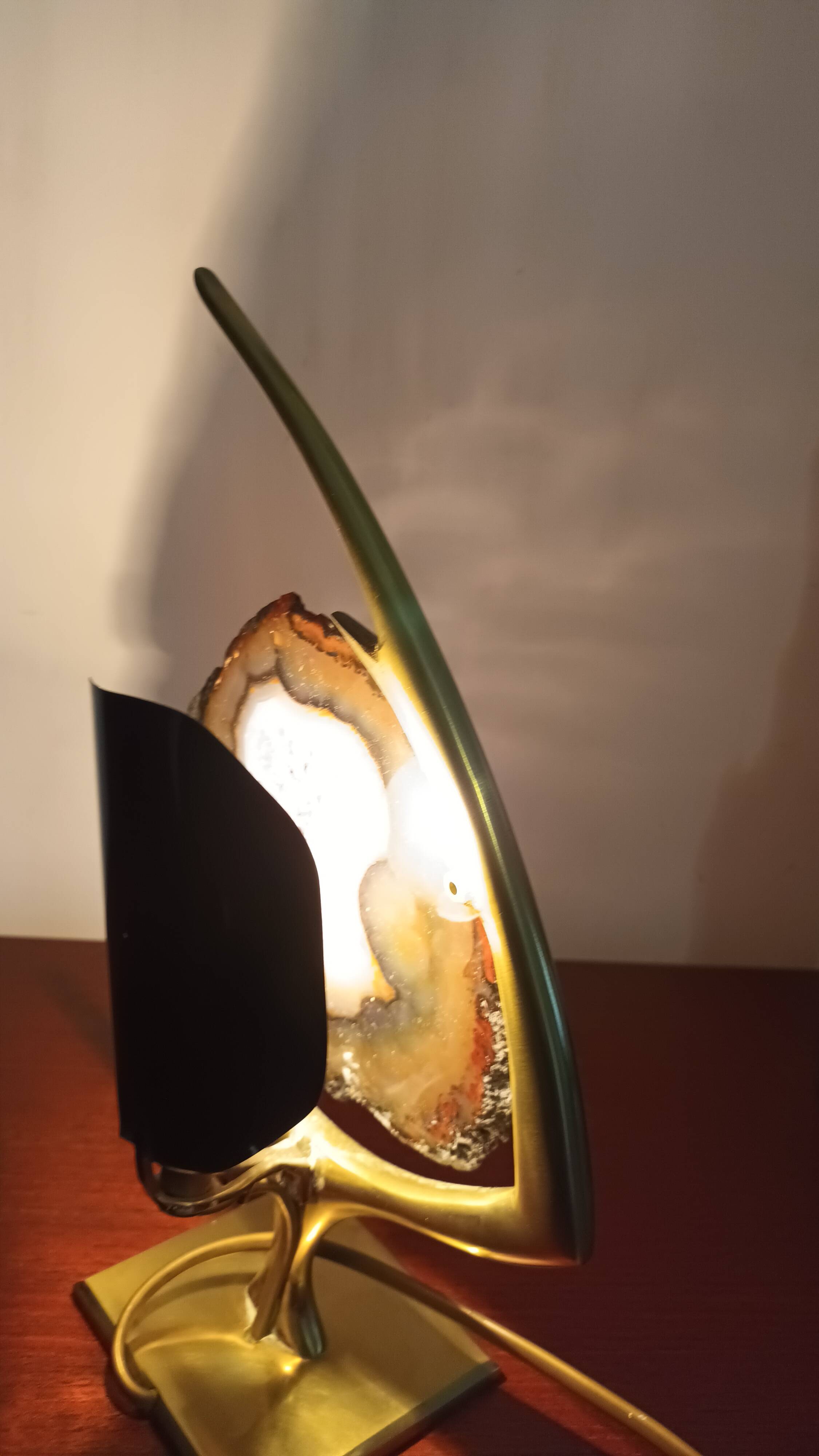 Fish lamp attributed to Willy Daro, 1970s.