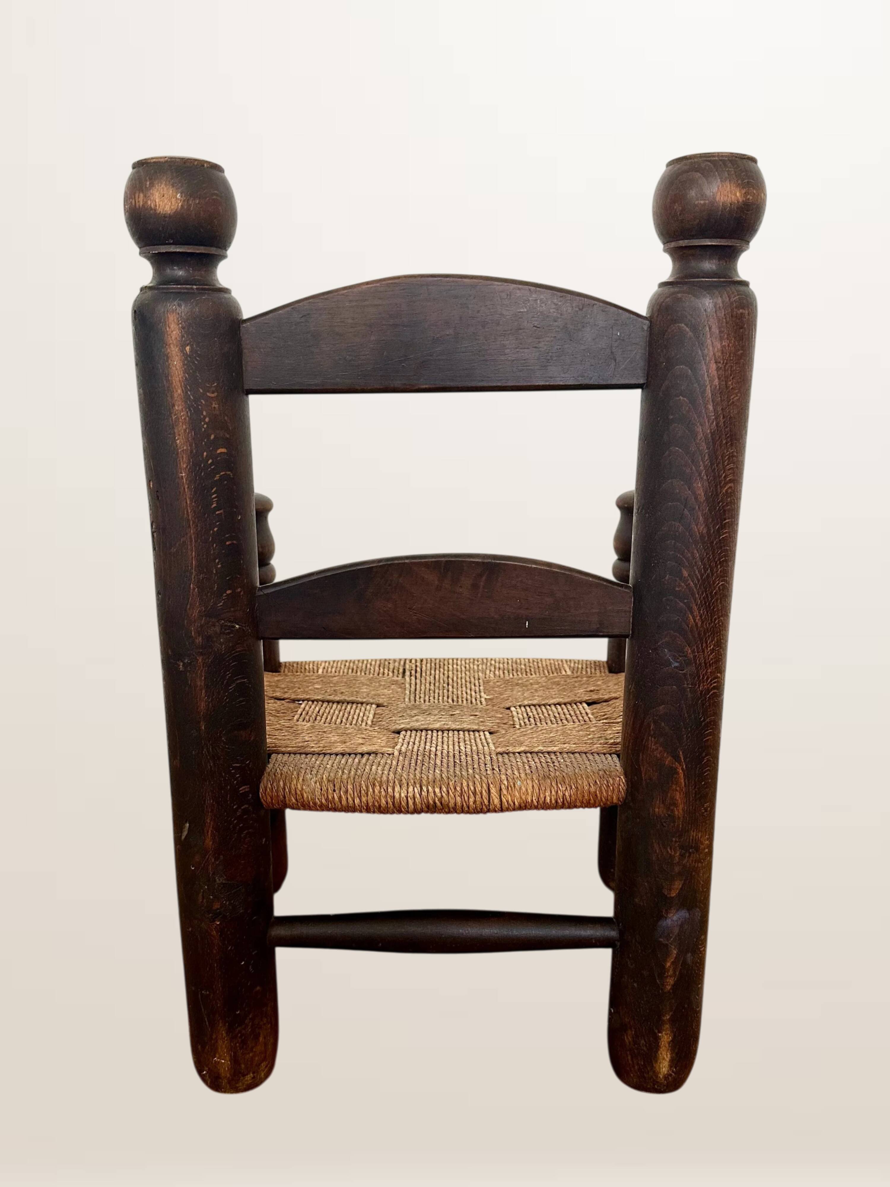 Child's armchair in the style of Charles Dudouyt.