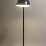 Black metal tripod floor lamp