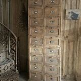 Ancien meuble de notaire à clapets en bois