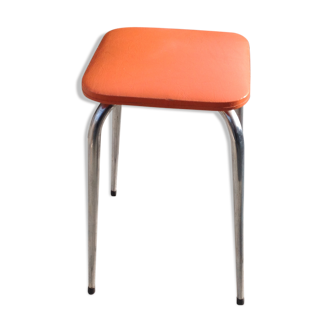 Tabouret skaï orange