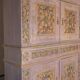 19th-century Renaissance Revival two-body cabinet: inspired by Monet's water lilies.
