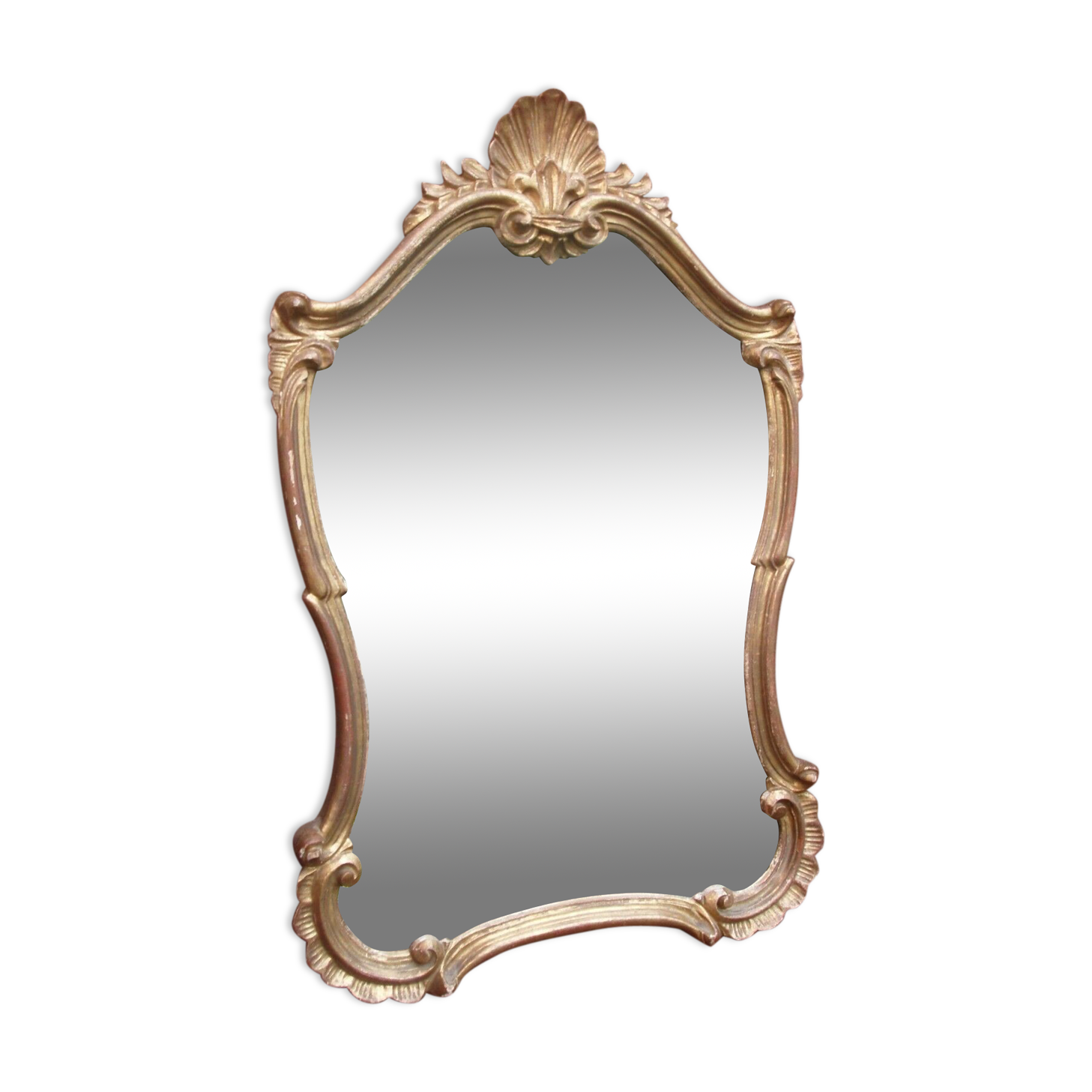 Louis XV-style golden mirror