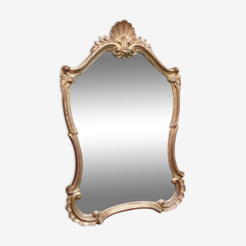 Louis XV-style golden mirror