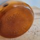 Amber glass apothecary bottle