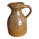 Rustic stoneware jug, chic countryside.
