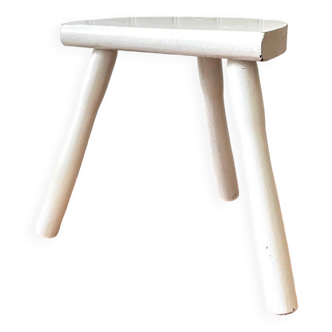 Vintage white tripod stool