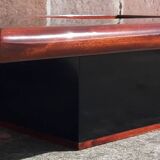 Signed coffee table (Jean Claude Mahey, 70s)