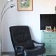 Siesta armchair Westnofa ingmar relling vintage black leather