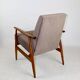 Fauteuil Lis, années 1970, velours marron chocolat clair Jade