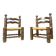Charles Dudouyt (attr) brutalist children's chairs, set of 2, 1960s