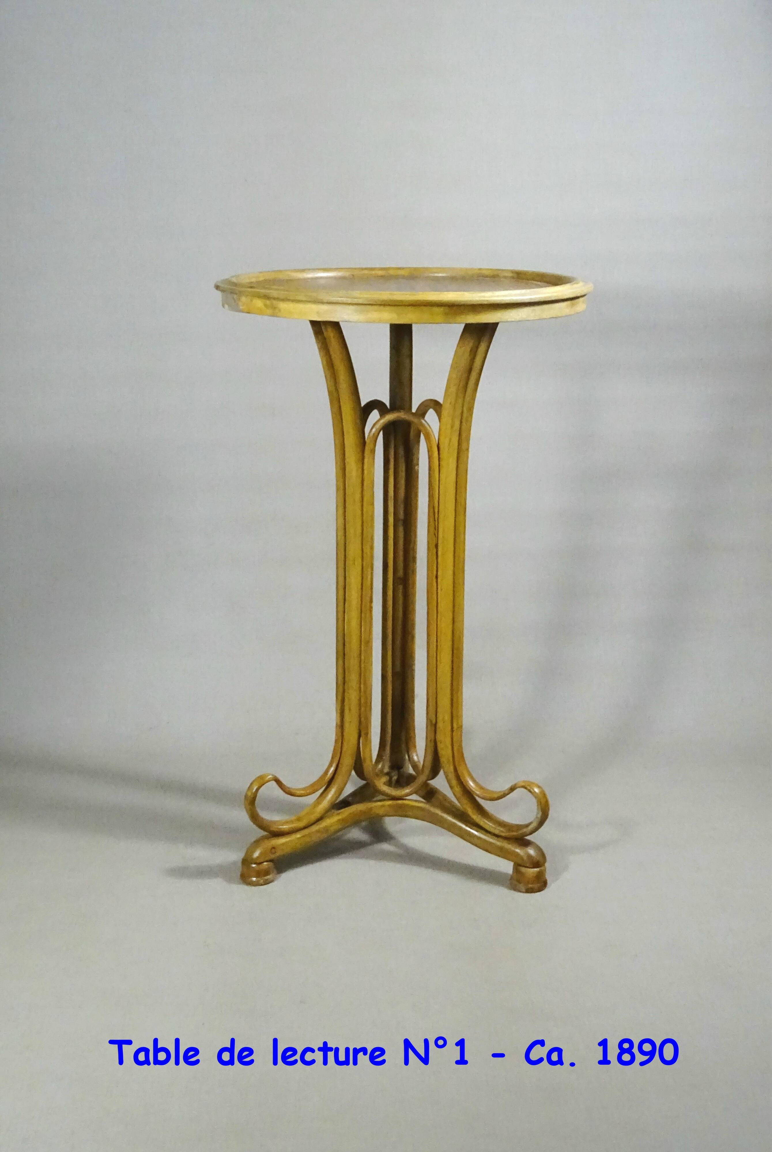 Thonet N°1 Art Nouveau reading table - 1895 -
