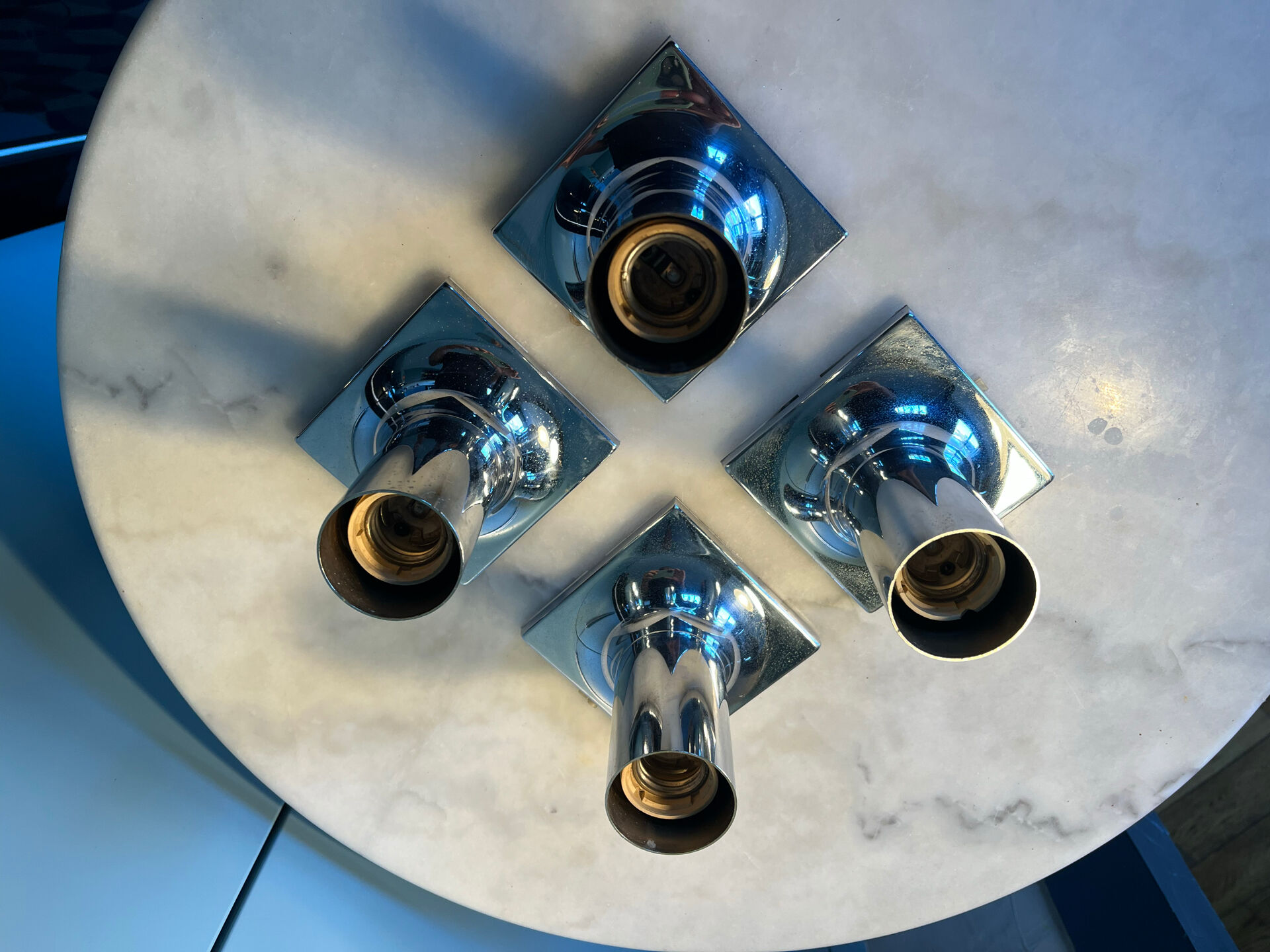 Set of 4 Rolf Krüger ceiling lights.