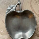 1980's pewter apple pocket tray