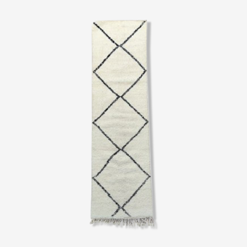 Tapis de couloir berbère beni ouarain 85x290 cm