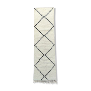 Tapis de couloir berbère beni ouarain 85x290 cm