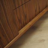 Walnut sideboard, danish design, 1990s, production: denmark