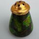Salt and pepper shaker in partitioned enamels