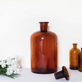 Amber apothecary bottle