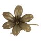 Mid-Century Brass Lily Flower Sculpture Figurine Ashtray