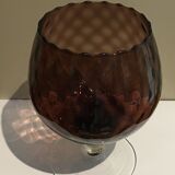Coupe en verre soufflé pourpre