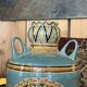 1970s ceramic floor vase, vintage decor, H 56 cm