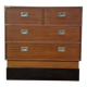 Commode en acajou de style marine