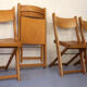 Ensemble de 4 chaises pliantes du milieu du siècle