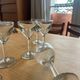 Set of 6 thick antique wine glasses